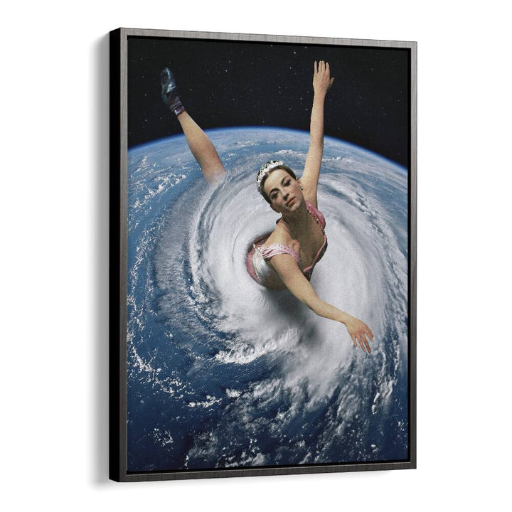 Pandemonium Pirouette Surreal Art Artwork in Black Floater Frame
