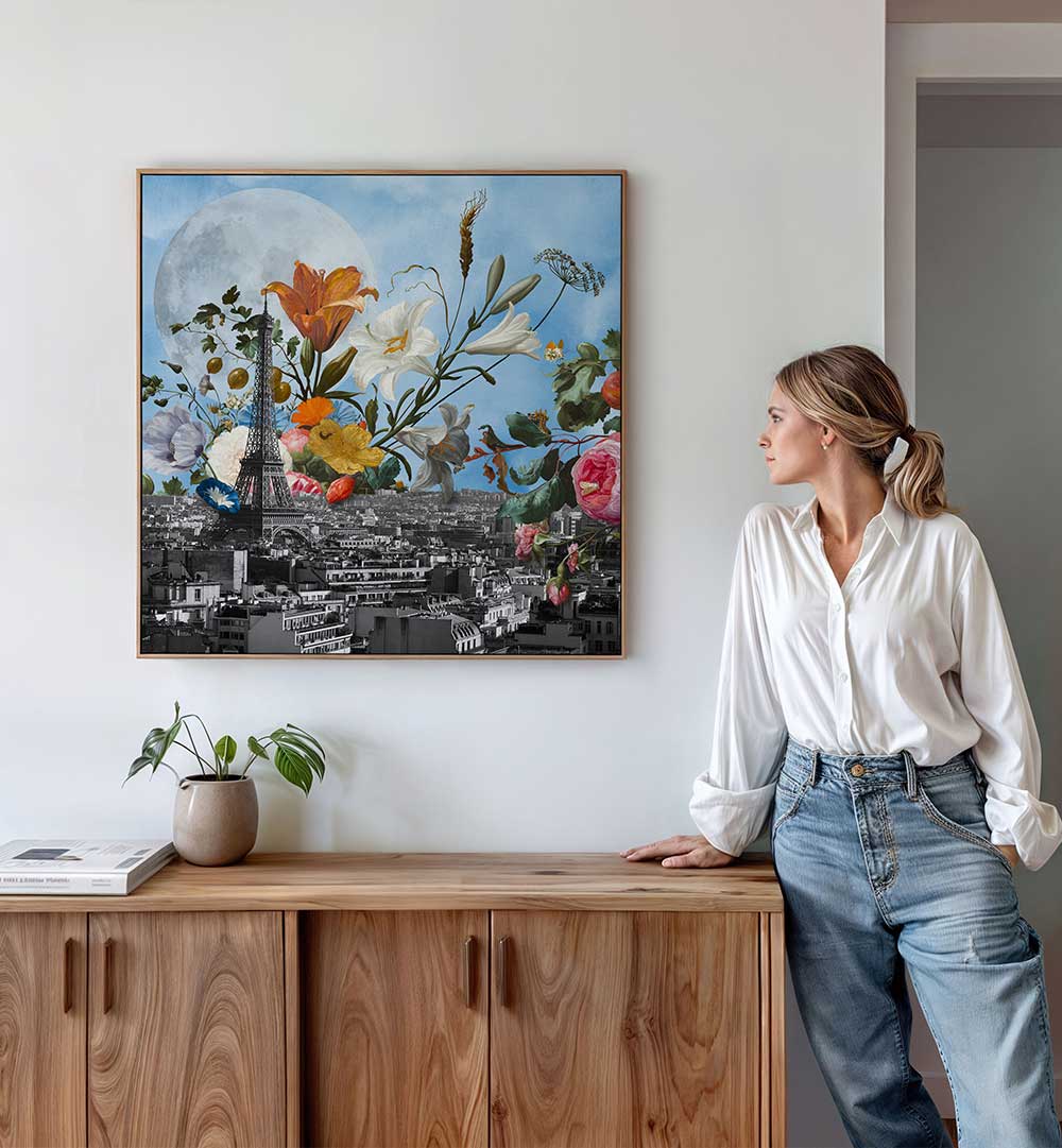 PARIS IN SPRING , SURREAL ART PRINTS