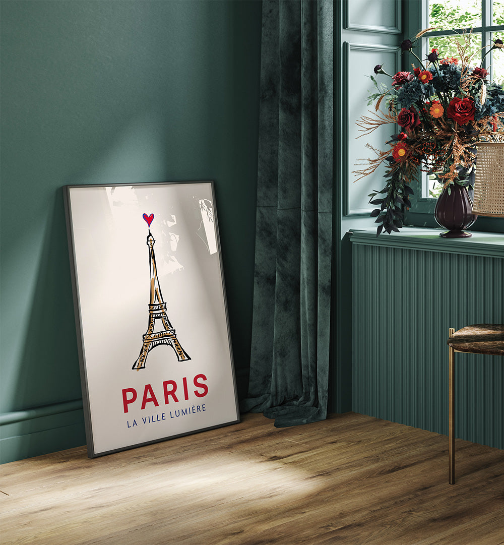 PARIS LA VILLE LUMIÈRE , TRAVEL POSTERS