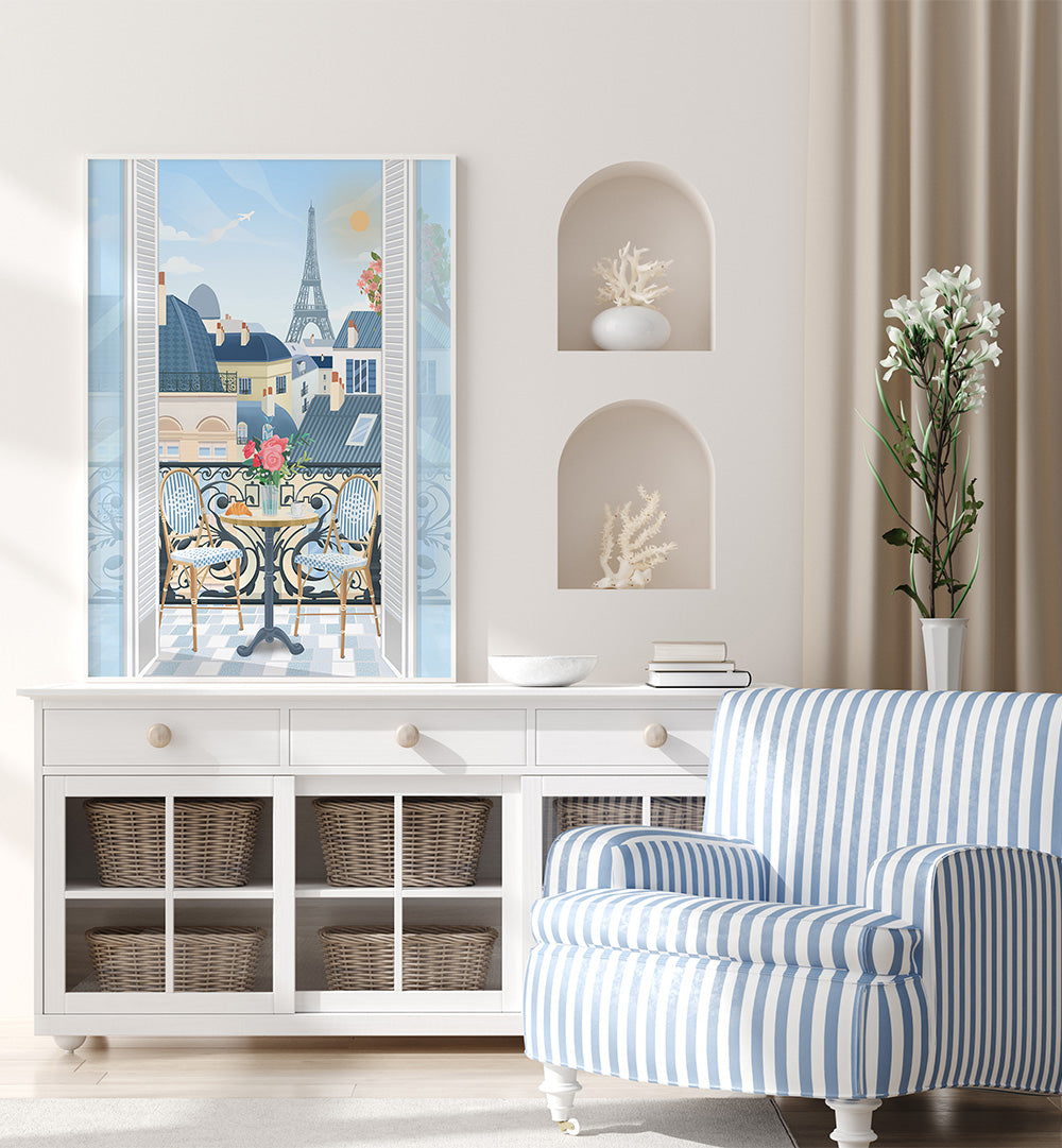 PARIS TERRACE , TRAVEL POSTERS