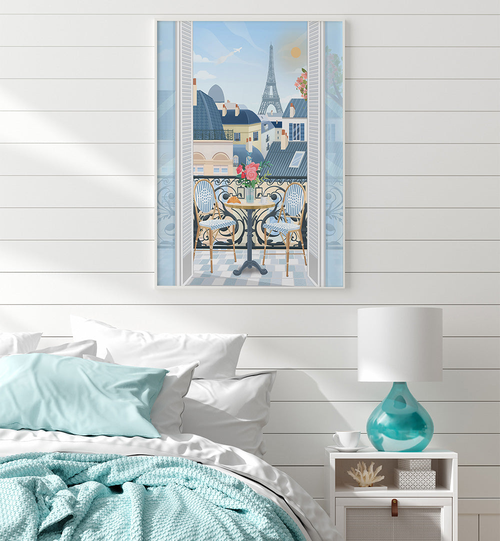 PARIS TERRACE , TRAVEL POSTERS