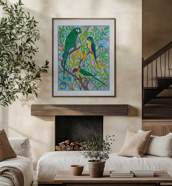 PARROTS , ANIMAL PAINTINGS