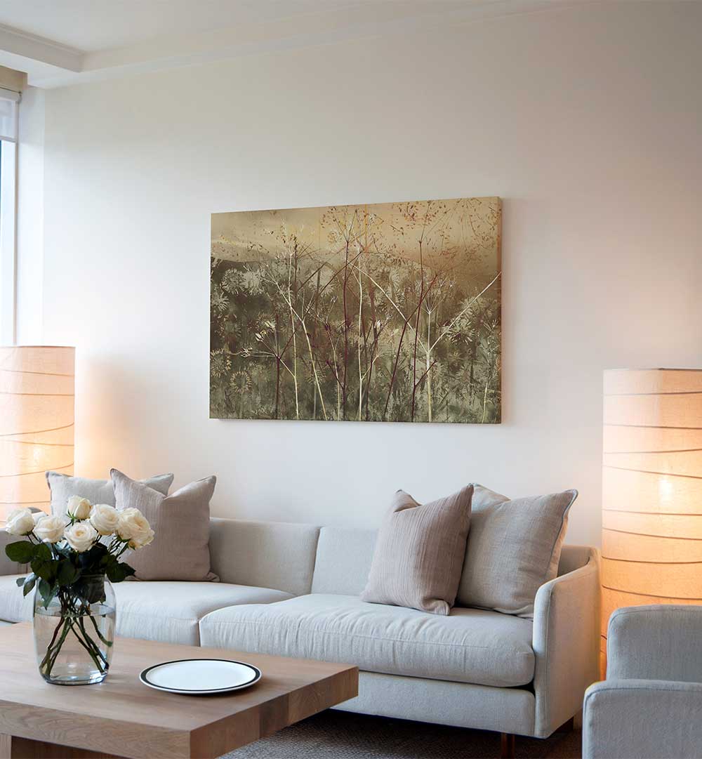 PAST TIME II , FLORAL FLOWER PAINTINGS