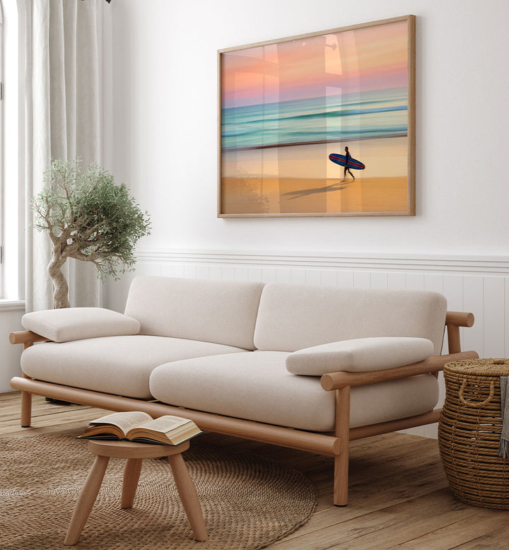 PASTEL BEACH SURFER