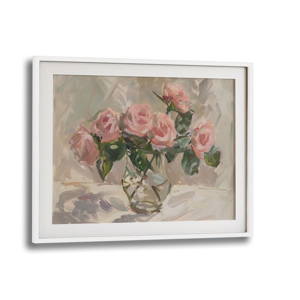 Pastel Colour Palette Kids Art Artwork in White Frame With Mount