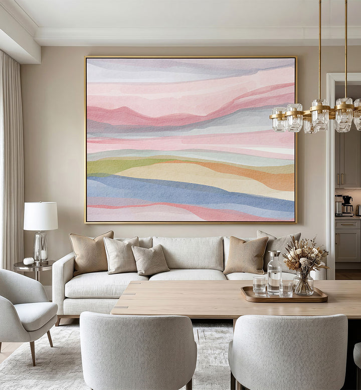 PASTEL WATERCOLOUR LANDSCAPE