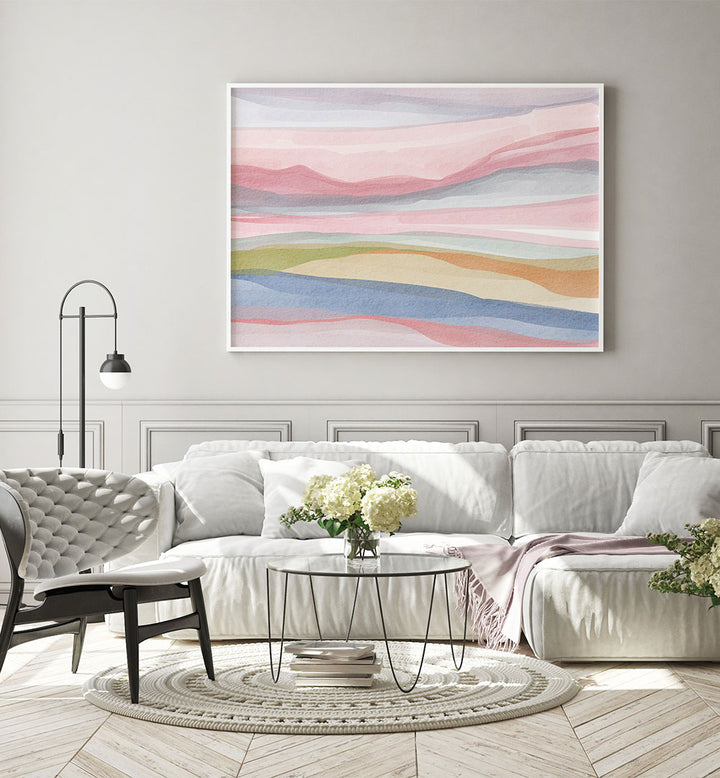 PASTEL WATERCOLOUR LANDSCAPE