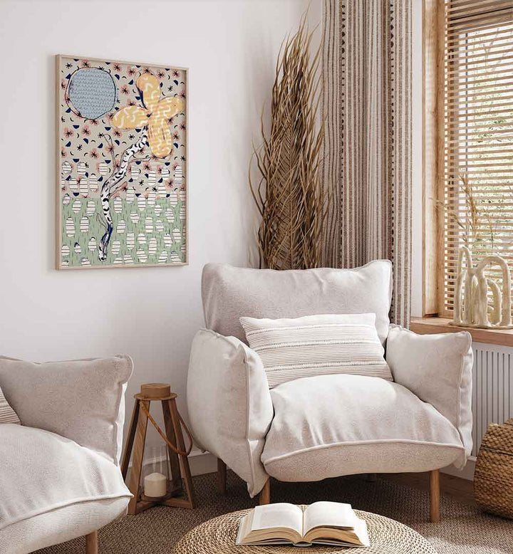 PATTERN PLAY XII , FLORAL FLOWER PAINTINGS