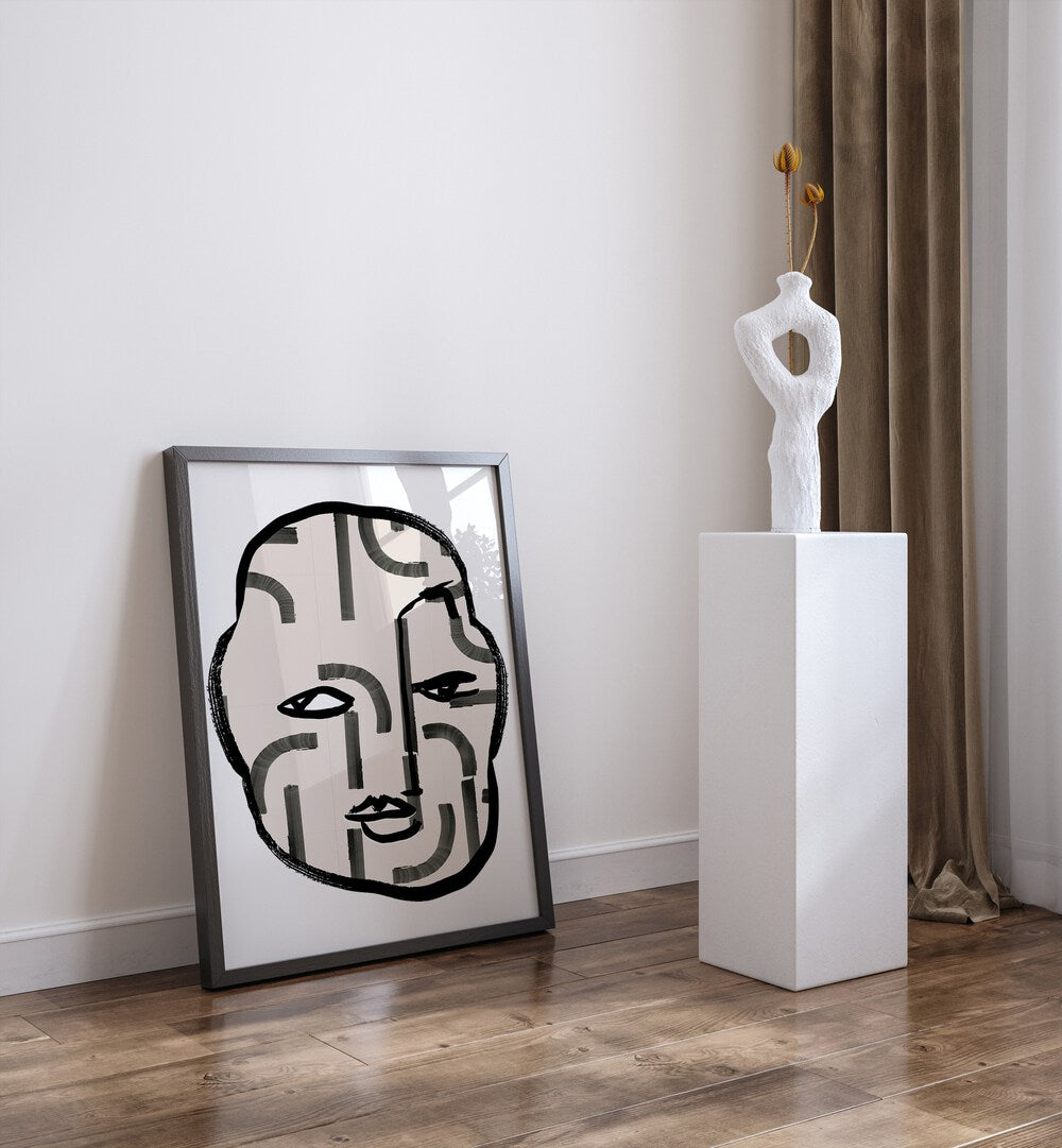 Stylish wall art featuring PATTERN HEAD II, PORTRAITS, perfect for enhancing creative spaces and projects.