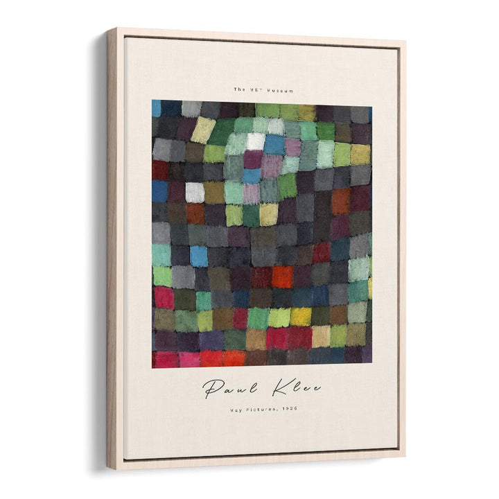 Paul Klee's May Pictures Of 1925 Paul klees art painting Artwork in Oak Wood Floater Frame