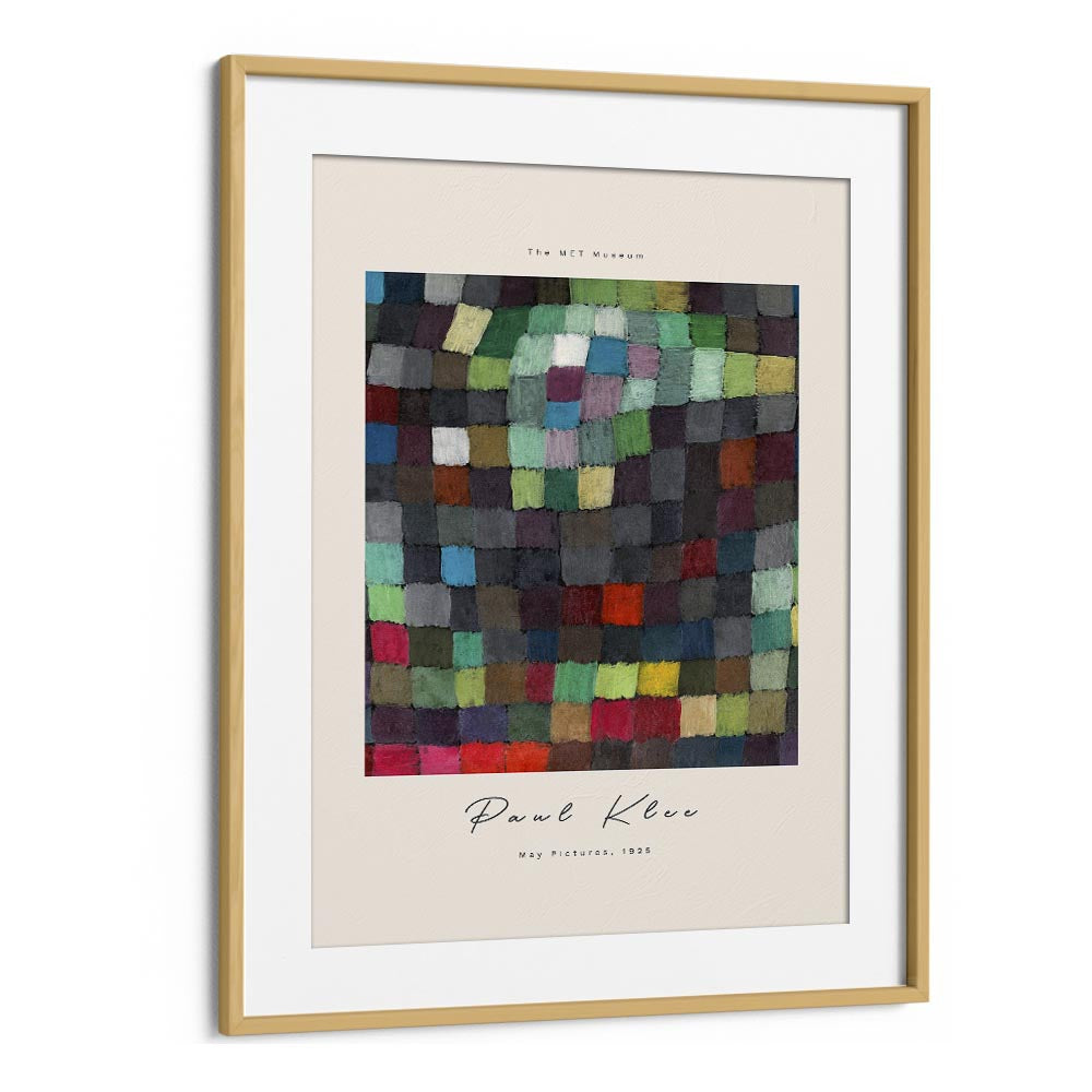 Paul Klee's May Pictures Of 1925 Paul klees art painting Artwork in Oak Wood Frame With Mount