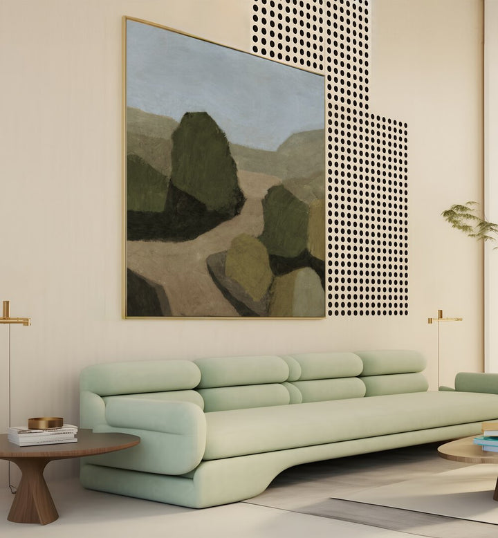 PAYSAGE I, LANDSCAPE PAINTINGS enhance modern decor with serene nature-inspired art for peaceful reflections.