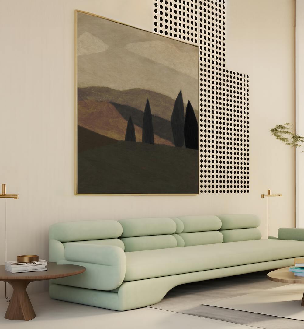 Elevate your decor with PAYSAGE II, LANDSCAPE PAINTINGS, showcasing serene natural beauty in your living space.