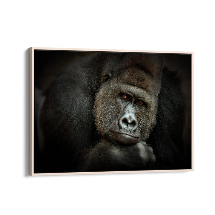 PEACEFUL GIANT WILDLIFE PHOTOGRAPHY in Oak Wood Floater Frame