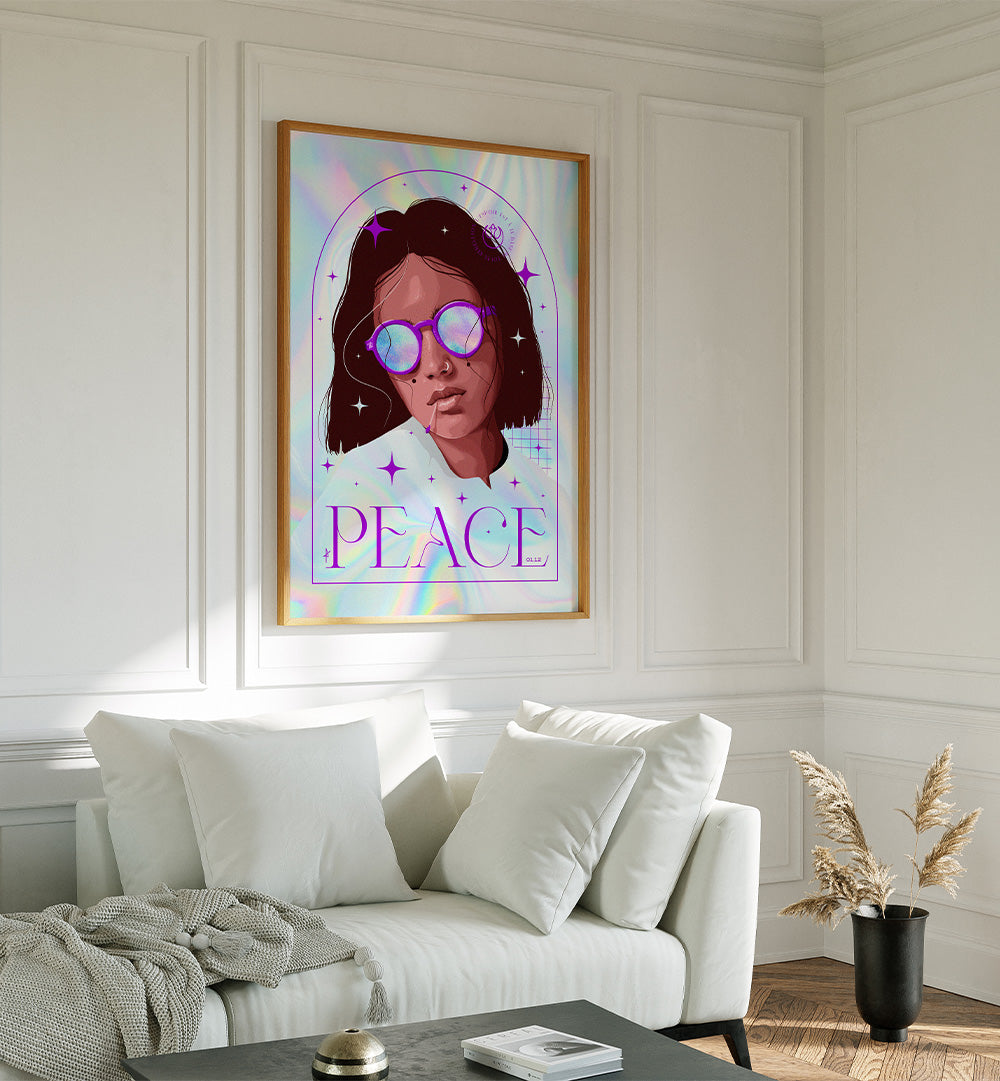 PEACEFUL PURPLE PORTRAIT