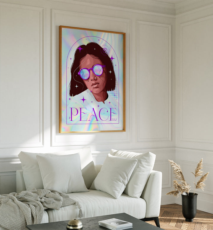 PEACEFUL PURPLE PORTRAIT
