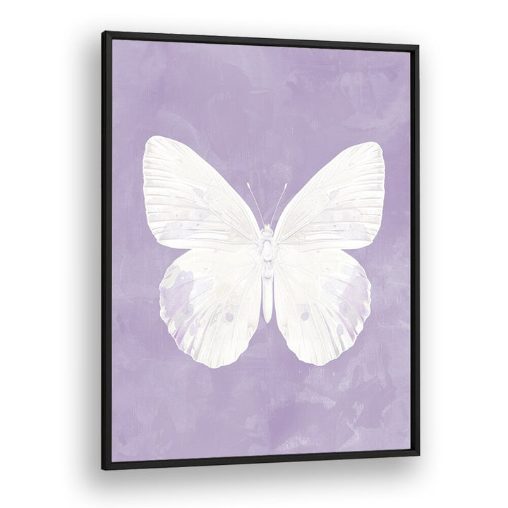 Pearl Butterfly Kids art Artwork in Black Plain Frame
