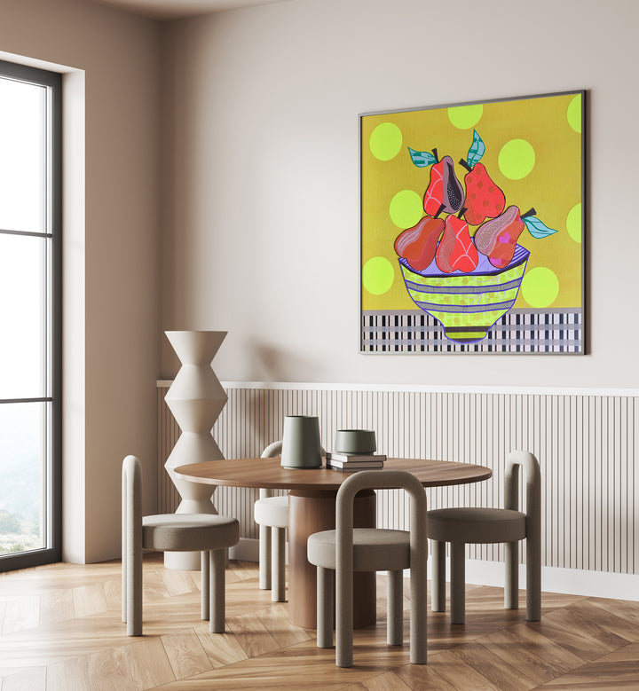 Bright and whimsical PEARS AND TEARS, KITCHEN POSTERS enhance your home décor with elegance and charm. Perfect for any space!