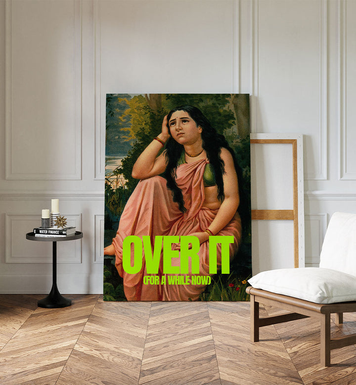 PENSIVE INDIAN WOMAN