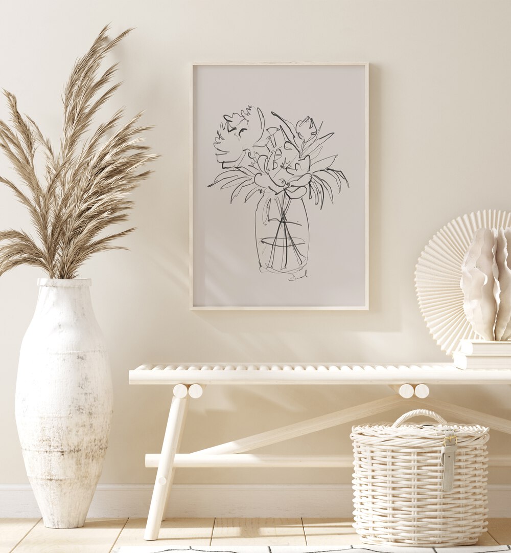 Peonies Abstract Paintings enhance your decor with vibrant colors and elegant design for a stunning focal point.