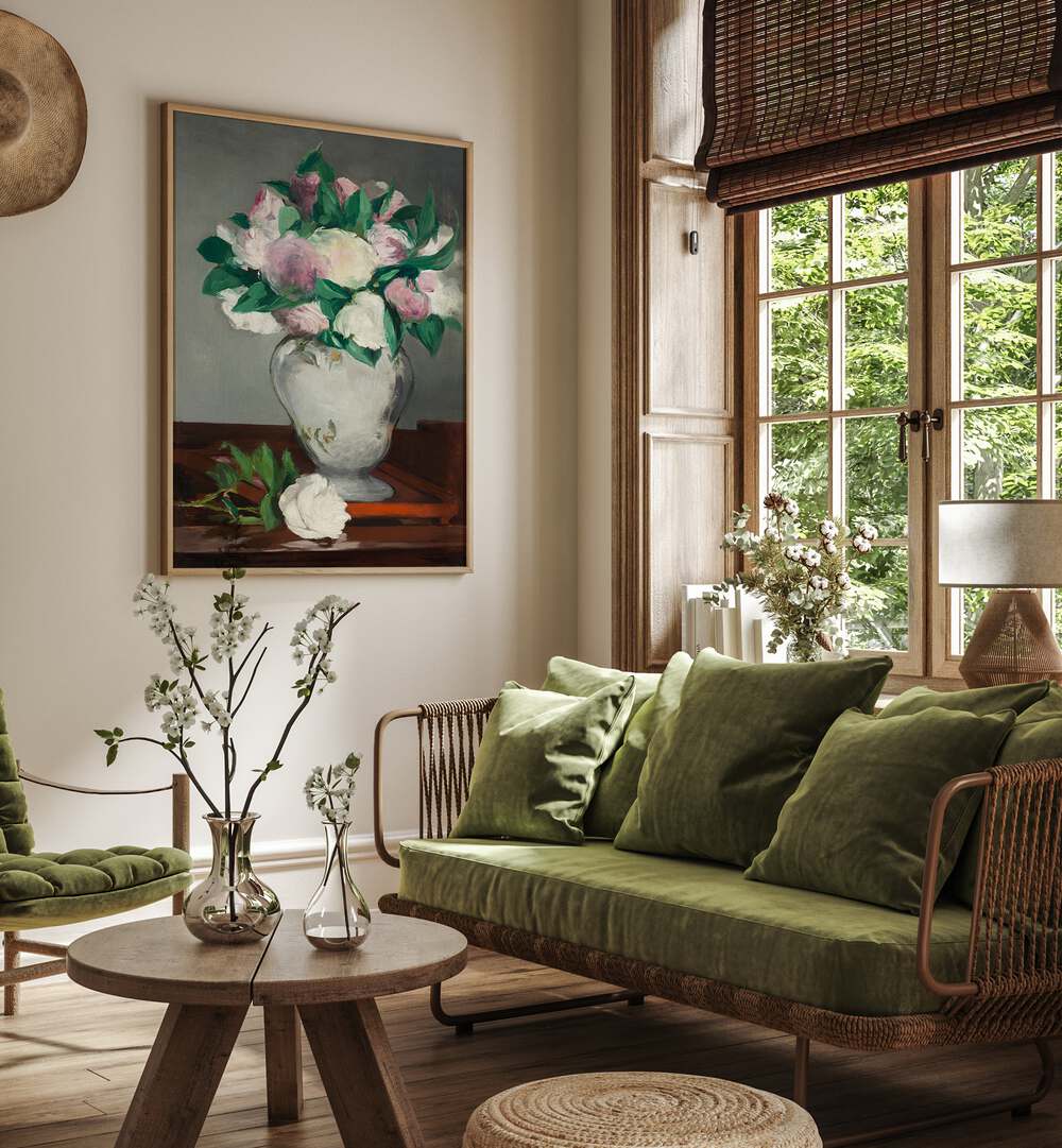 PEONIES  , VINTAGE PAINTINGS