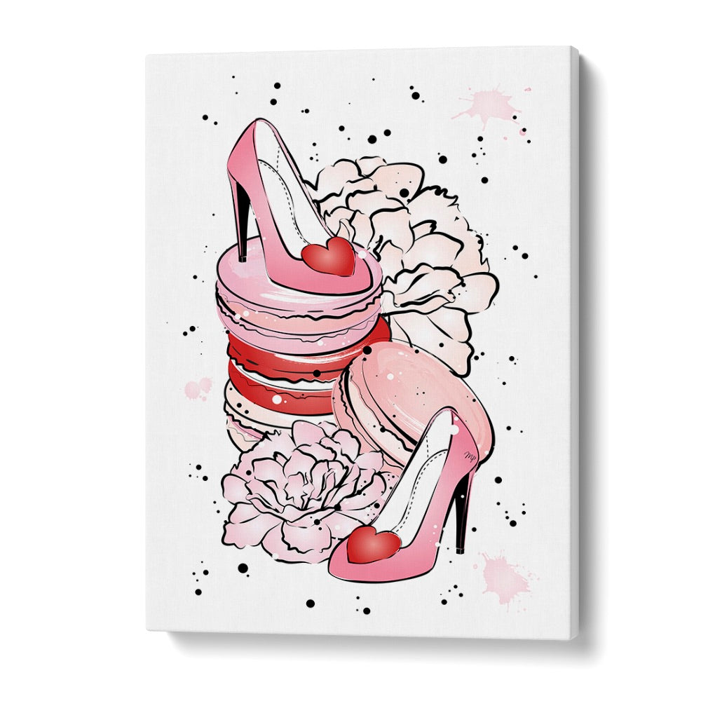 Peony Heels by Martina Fashion Art Artwork in Gallery Wrap
