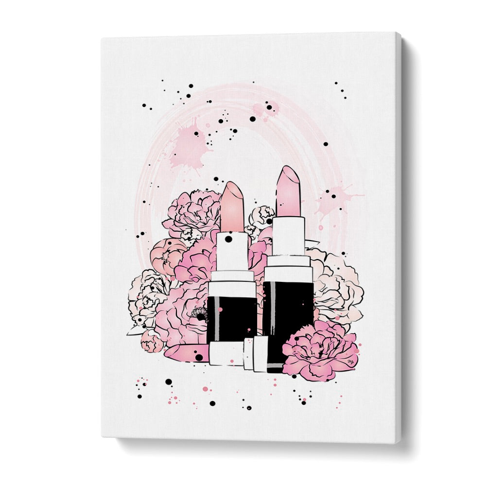 Peony Lipsticks by Martina Fashion Art Artwork in Gallery Wrap
