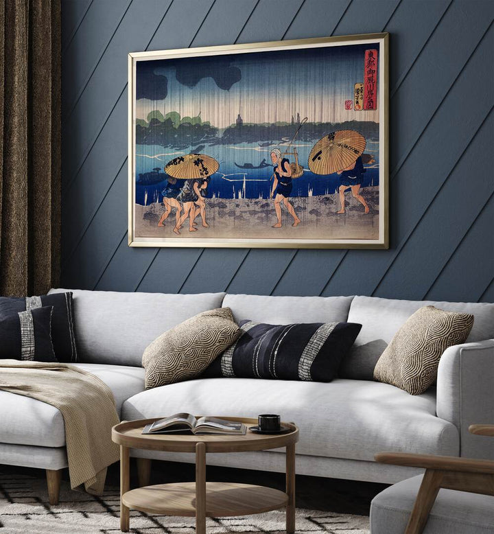 PEOPLE WALKING , VINTAGE PAINTINGS