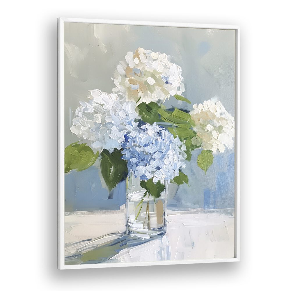 Petals In Pastel Kids art Artwork in White Plain Frame
