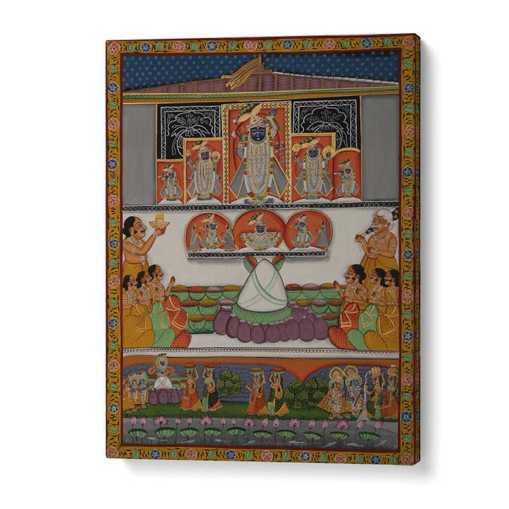 Pichwai II Indian art painting Artwork in Gallery Wrap