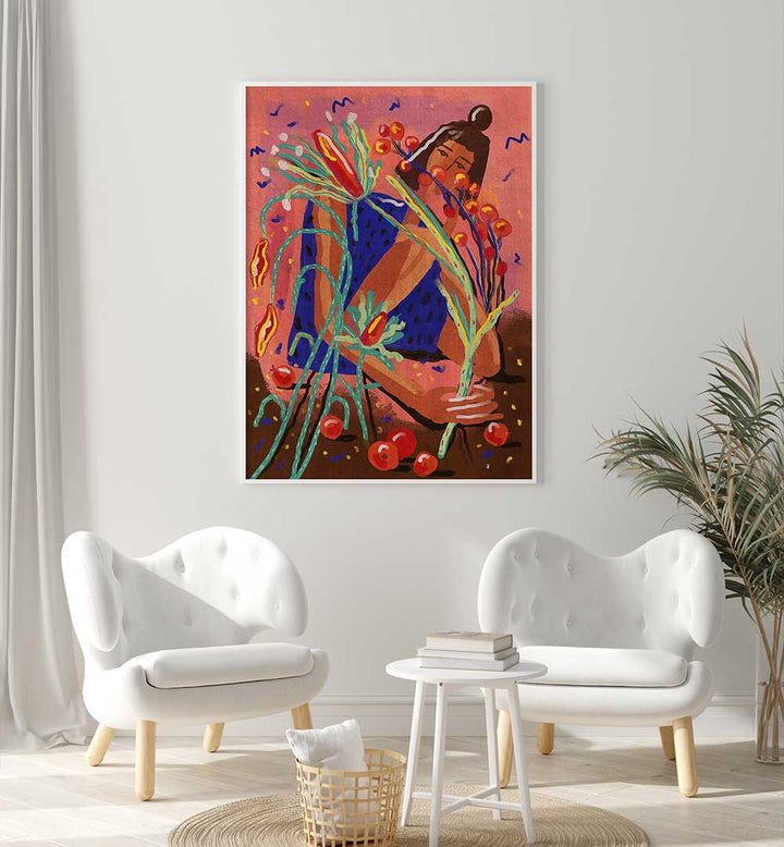 PICK A FLOWER , PORTRAITS & FIGURATIVE ILLUSTRATIONS