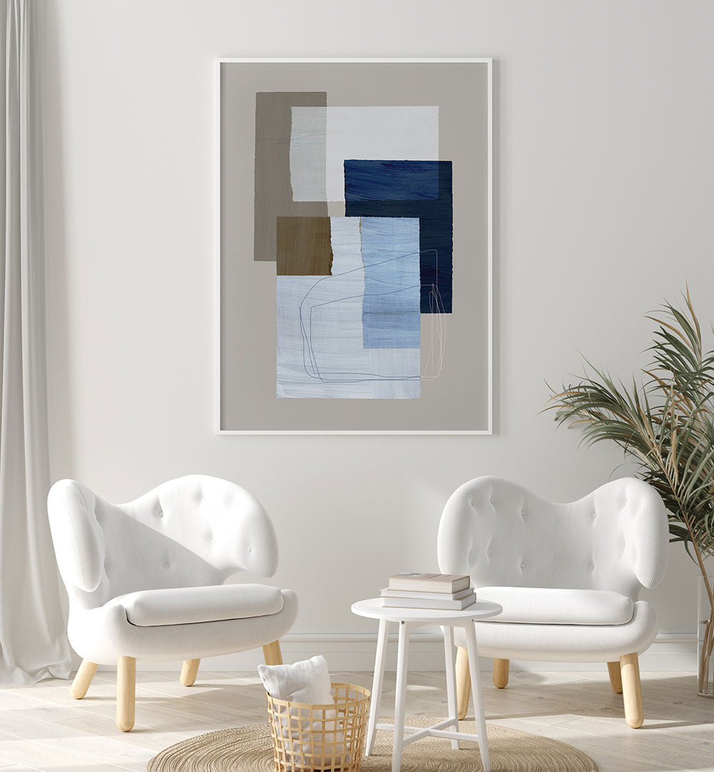 PIECES I , GEOMETRIC ART PRINTS