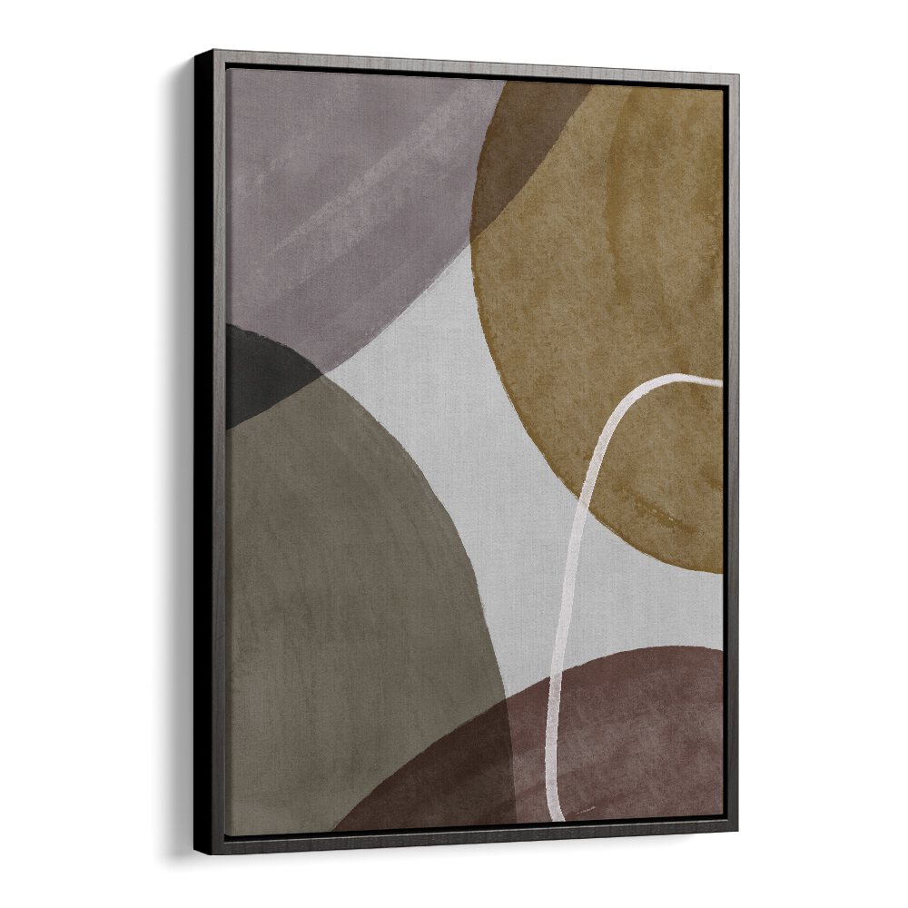 Pieces In Motion By Mareike Bohmer Abstract Art Artwork in Black Floater Frame
