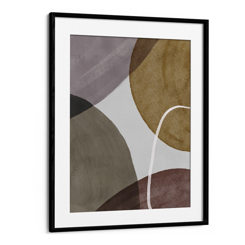 Pieces In Motion By Mareike Bohmer Abstract Art Artwork in Black Frame With Mount
