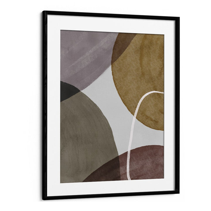 Pieces In Motion By Mareike Bohmer Abstract Art Artwork in Black Frame With Mount
