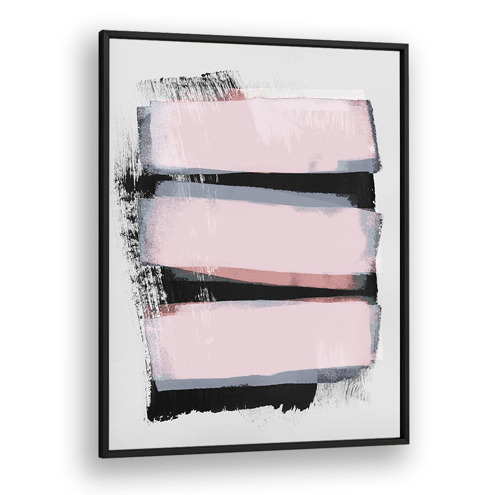 Pieces of A Dream By Mareike Bohmer Abstract art Artwork in Black Plain Frame
