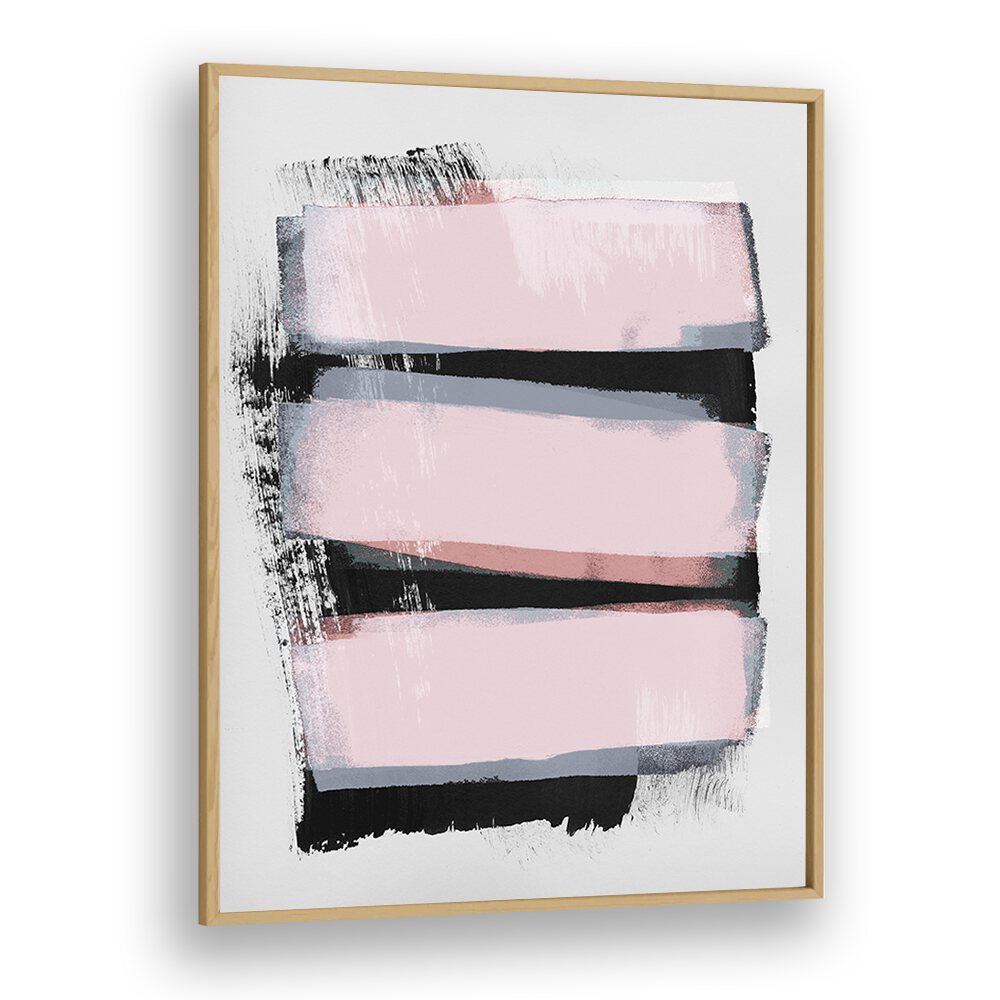 Pieces of A Dream By Mareike Bohmer Abstract Art Artwork in Oak Wood Plain Frame
