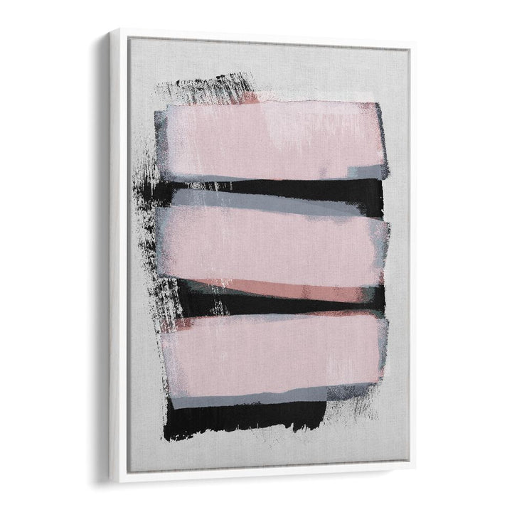 Pieces of A Dream By Mareike Bohmer Abstract art painting Artwork in White Floater Frame
