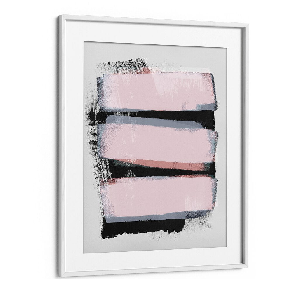 Pieces of A Dream By Mareike Bohmer Abstract Art Artwork in White Frame With Mount