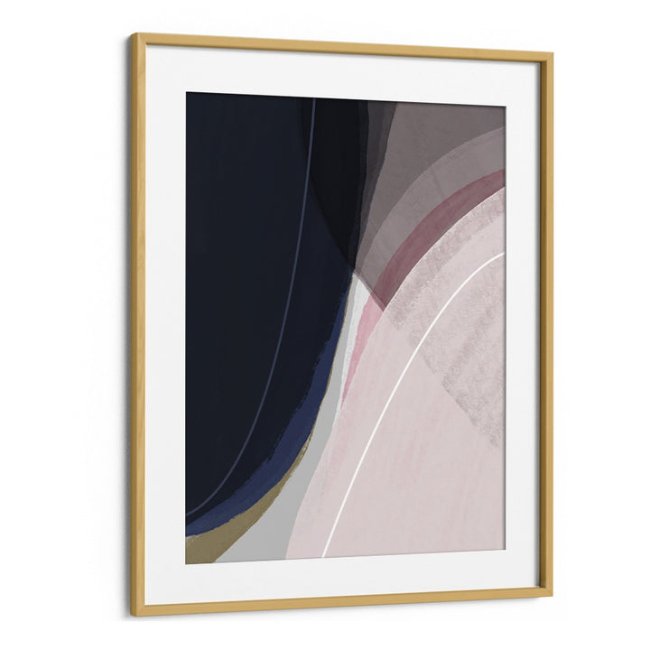 Pieces Of The Cosmos By Mareike Bohmer Abstract Art Artwork in Oak Wood Frame With Mount
