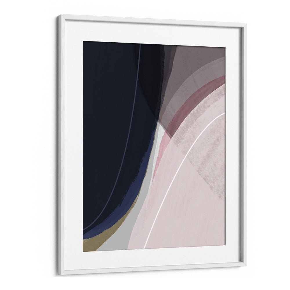 Pieces Of The Cosmos By Mareike Bohmer Abstract Art Artwork in White Frame With Mount