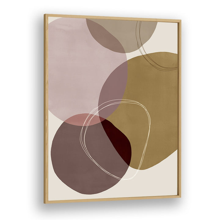 Pieces Of Time By Mareike Bohmer Abstract Art Artwork in Oak Wood Plain Frame
