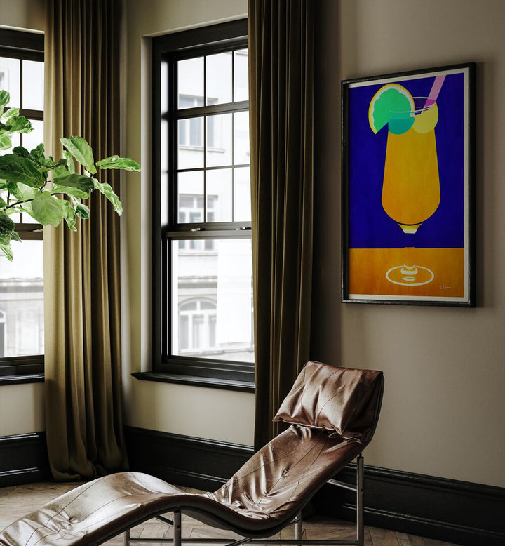 Bright and stylish PINA COLADA, KITCHEN POSTERS adding tropical charm to contemporary kitchen decor.