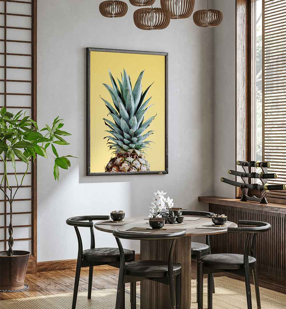 Brighten your kitchen with PINEAPPLE YELLOW III, KITCHEN POSTERS, adding artistic flair and culinary inspiration.