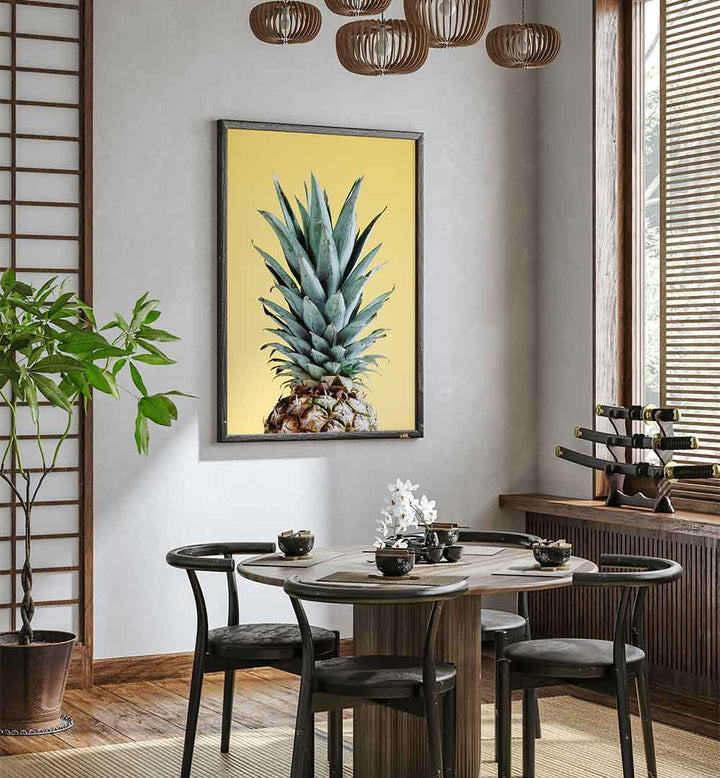 Brighten your kitchen with PINEAPPLE YELLOW III, KITCHEN POSTERS, adding artistic flair and culinary inspiration.
