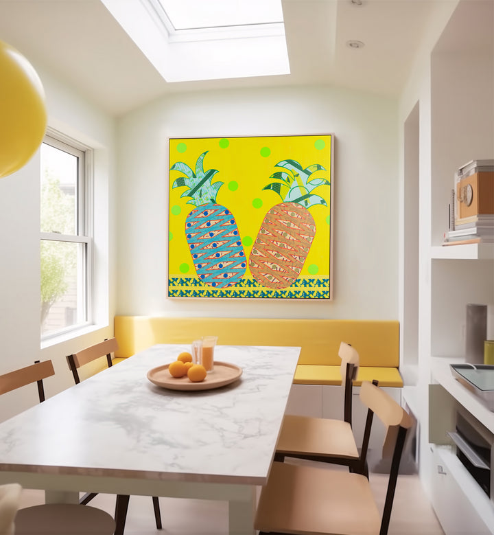 Bright and colorful PINEAPPLES, KITCHEN POSTERS add a tropical touch to any kitchen decor. Perfect for fruit lovers!