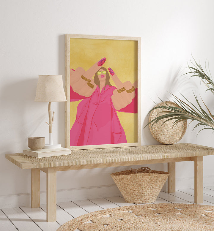 PINK FASHION V-SIGN