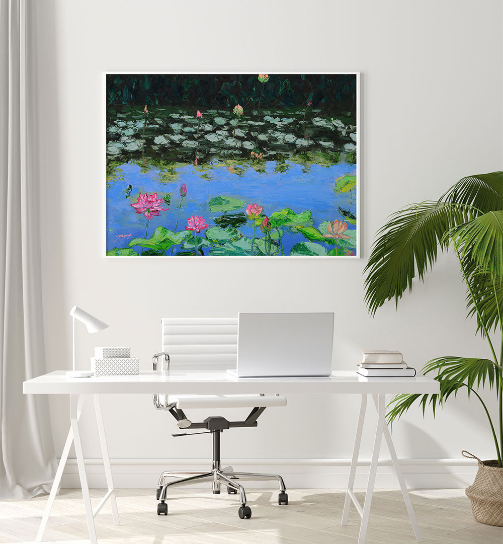 PINK LOTUS REFLECTIONS