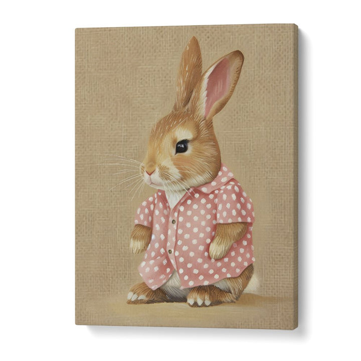 Pink Perfection Bunny's Style Kids Art Artwork in Gallery Wrap
