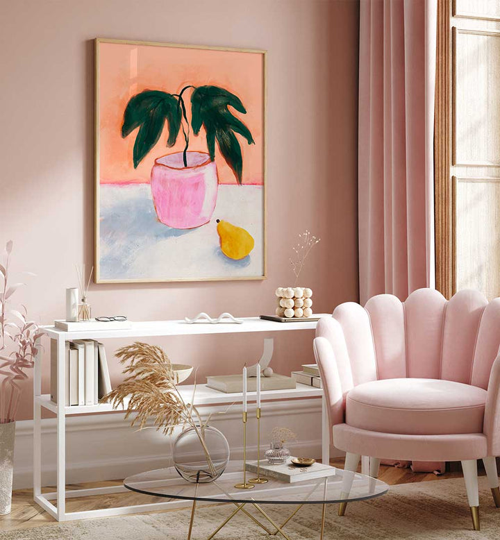 PINK POT, YELLOW PEAR , KITCHEN POSTERS